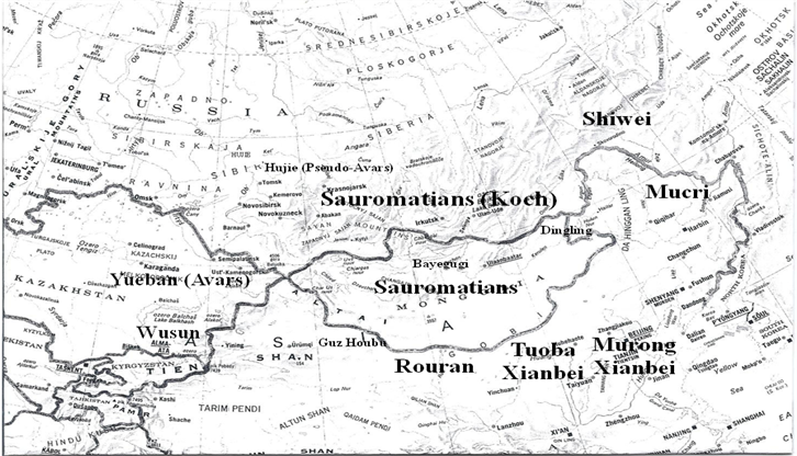 Map of Sauromatians